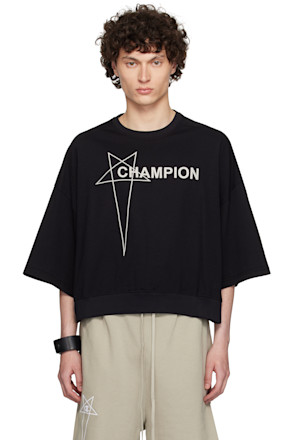 Black Champion Edition Tommy Cropped T-shirt