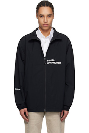 Black Track Nylon Tussah Pertex Jacket