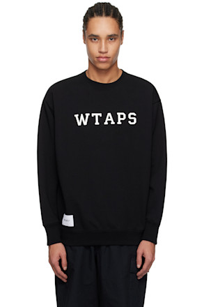 Black Cotton Academy Sweatshirt