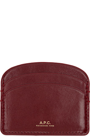 Red Demi-Lune Card Holder