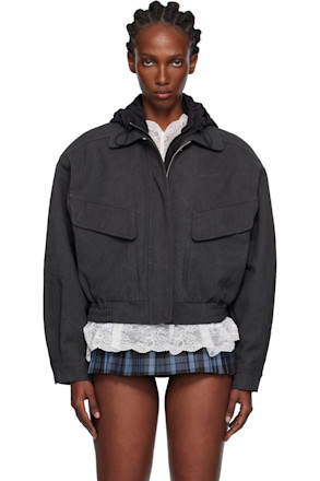 Black Hooded Jacket