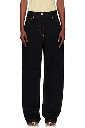 Black Straight Jeans