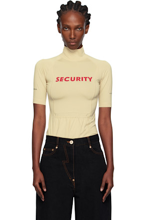 Yellow 'Security' Pocket Top