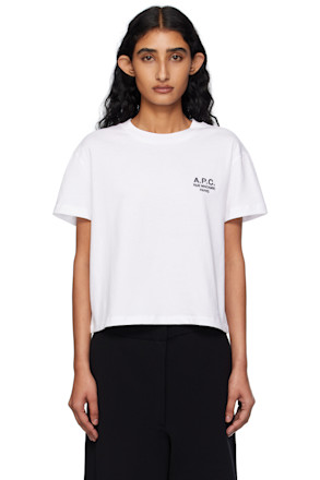 White Boxy 'Rue Madame' T-shirt