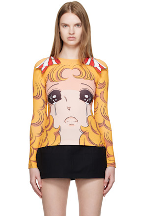 Yellow Ribbon Jersey Crying Girl T-shirt