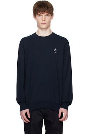 Navy Gabin Sweater