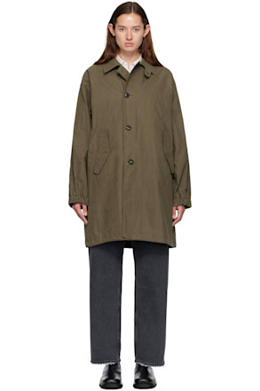Khaki Waxed Mill Coat