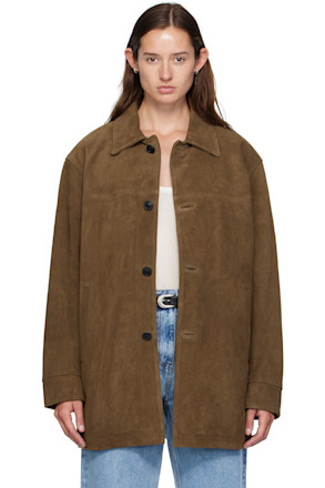 Brown Suede Car Jacket