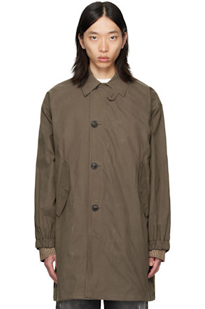 Khaki Waxed Mill Coat