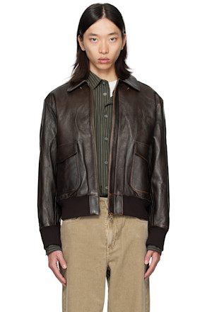 Brown Vintage Cow Skin A-2 Leather Jacket