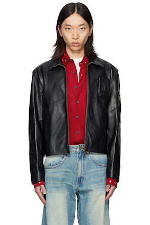 Black Pilot Leather Jacket