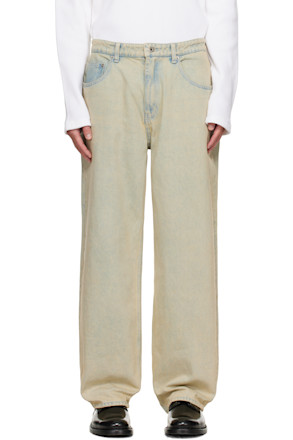 Blue Relaxed-Fit Tinted Jeans