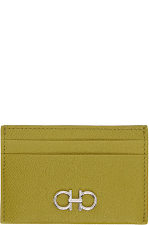Green Gancini Card Holder