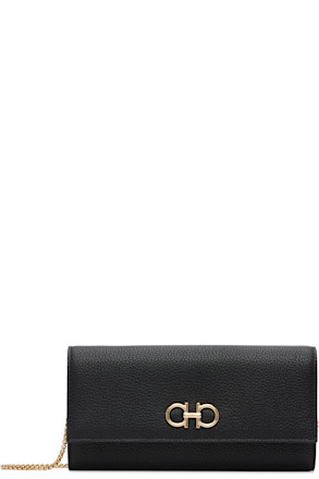 Black Gancini Wallet Chain Bag