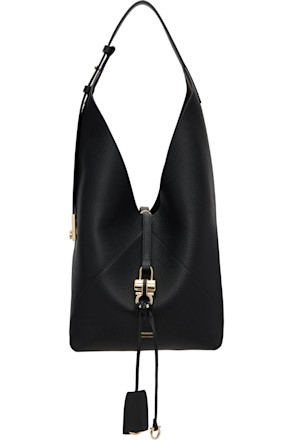 Black V-Shaped Tote