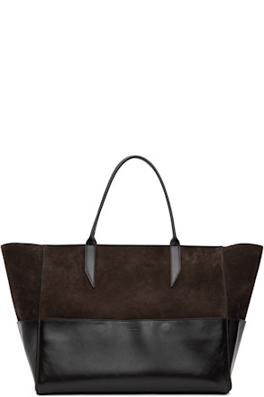 Brown & Black Incognito Large Cabas Tote