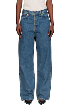 Blue Low-Rise Jeans
