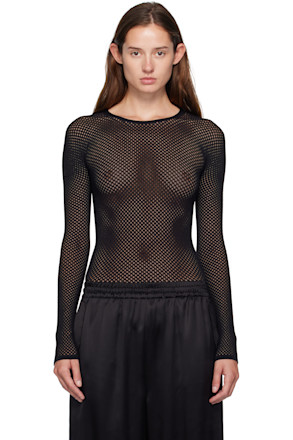 Black Rosie Huntington-Whiteley Edition Web Bodysuit