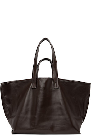 Brown Lamb Leather Tote