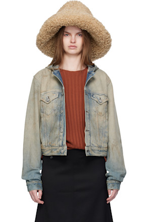 Beige Faux-Fur Hat