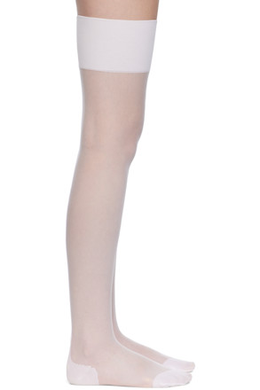 White Amber Stocking Socks