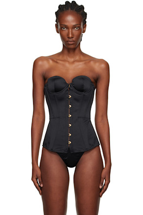 Black Mercy Satin Corset