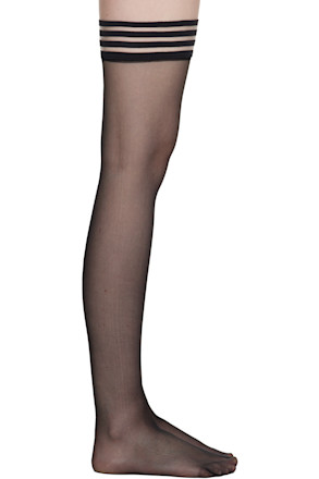 Black Mira Stay Up Socks