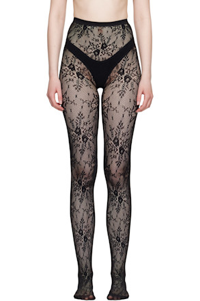 Black Rosa Lace Tights