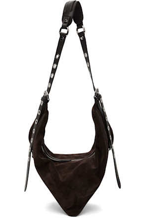 Brown Trayana Suede & Nappa Leather Bag