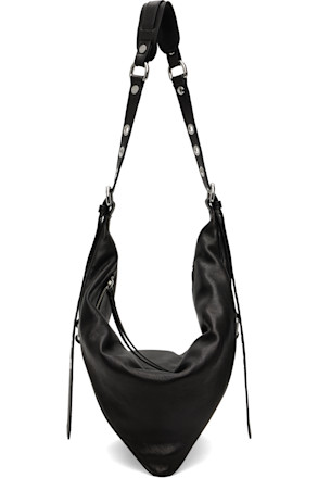 Black Trayana Washed Leather Bag