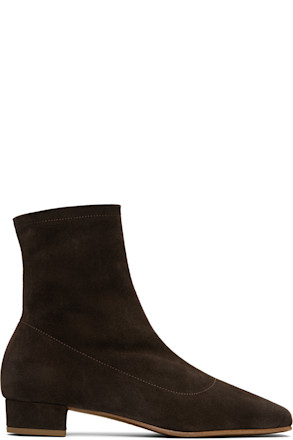 Brown Este Suede Leather Boots