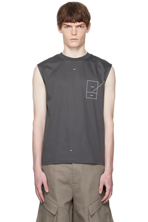 Gray Retina Tank Top