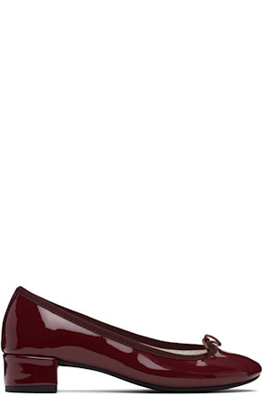 Burgundy Camille Rubber-Sole Heels