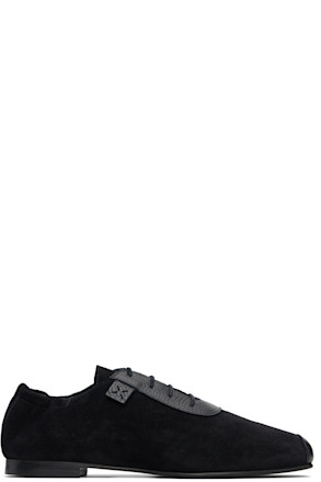 Black Soft Grip Slip On Derbys