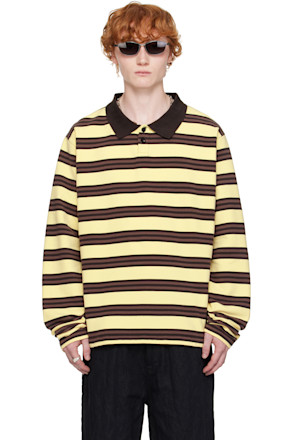 Yellow & Brown Oversized Polo