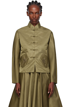 Khaki Tang Shirt Jacket