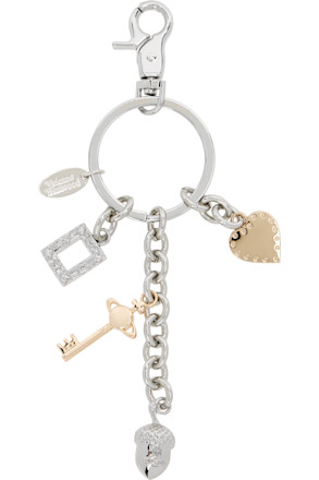 Silver Multi Charm Keyring