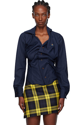 Navy Drunken Shirt