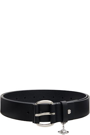 Black Wide Alex Charm Belt