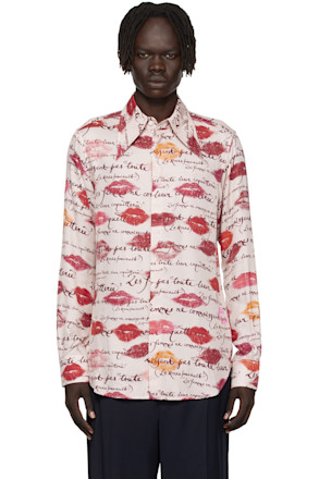 Pink Violin Tuxedo Shirt