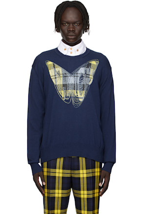 Navy Chaos Sweater