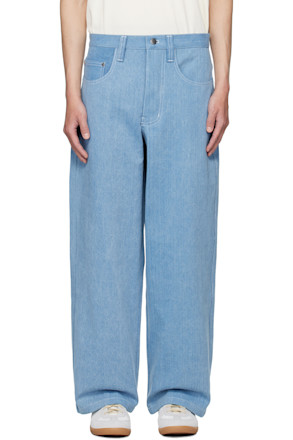 Blue Big Pocket Jeans