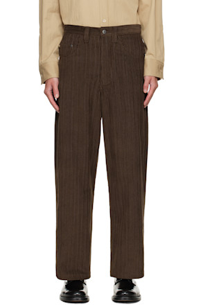 Brown Big Pocket Corduroy Trousers