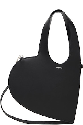 Black Mini Heart Tote Bag