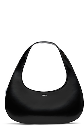 Black Slim Swipe Baguette Bag