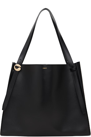 Black Logo Belt Tote