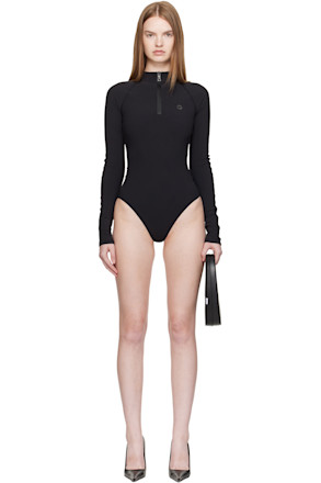 Black Eurojersey Bodysuit
