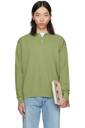 Green Light Weight Knit Polo