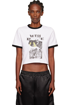 White Poster Ringer T-shirt