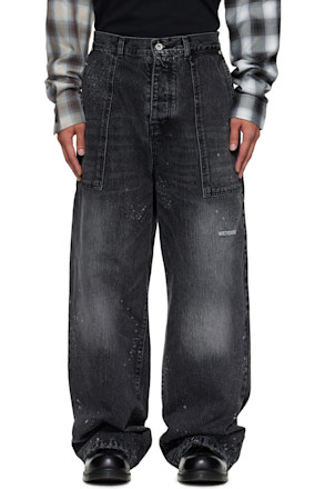 Black Distressed Jeans